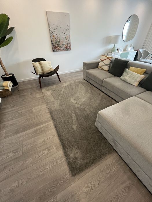 Tapete poliamida cinzento