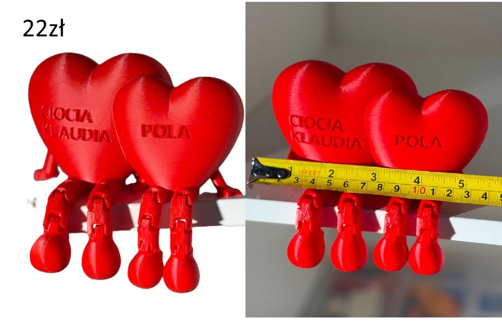 DUŻE personalizowane serce