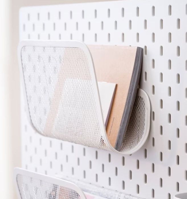 Suporte de revistas para placard skadis ikea