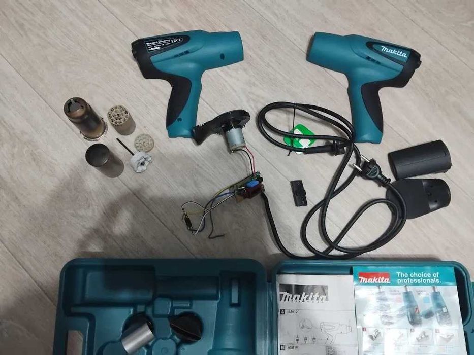 Строительный фен Makita HG5012  после восстановления.