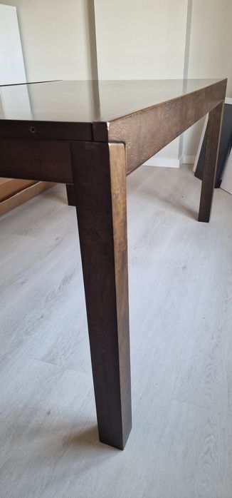 Mesa 150cm pinho maciço wengué