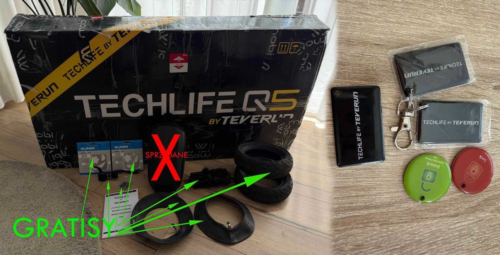 Hulajnoga Techlife Q5 2.0 RSX 30Ah 100km