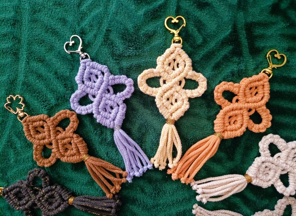 Breloki w stylu Boho, na szczęście koniczyn,serce,kot, prezent. Różne