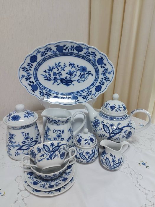 Порцеляна, Синя цибуля , Синий лук, від Kahla,Tirschenreuth