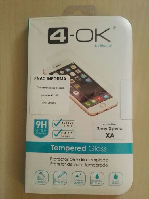 Película de vidro temperado Sony Xperia xa