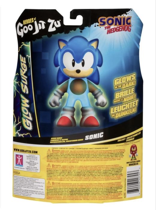 Гуджитсу Соник Heroes of Goo Jit Zu Ежик светиться в темноте Sonic