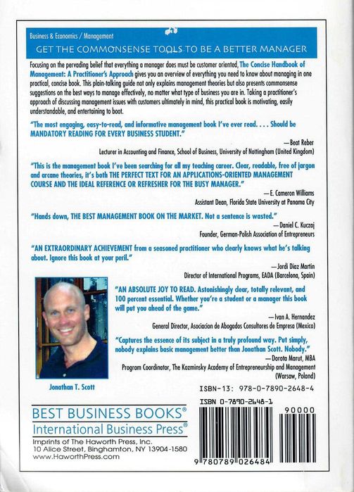 The Concise Handbook of Management - Jonathan T. Scott