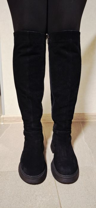 Замшеві чоботи 40 розмір