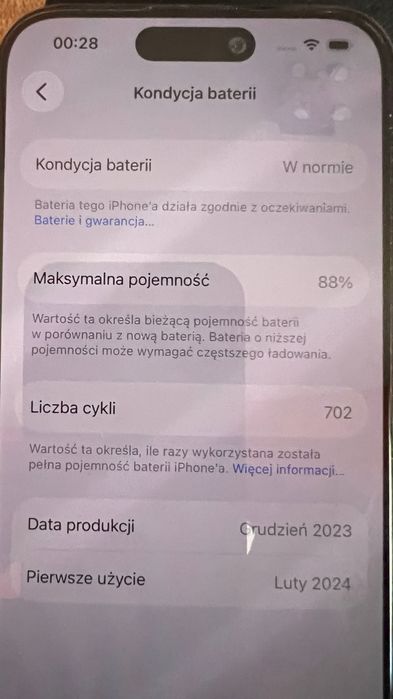 iPhone 15 Pro black titanium 128GB