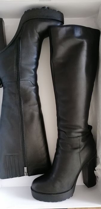 Kozaki czarne skóra naturalna Miss Palio Gabor