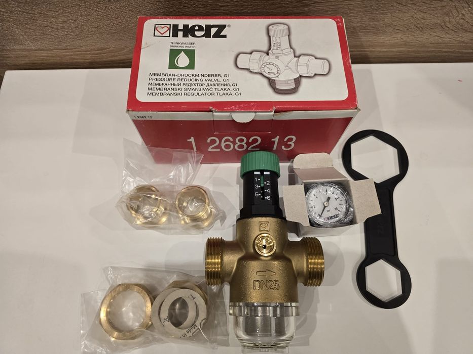 Reduktor ciśnienia wody Herz DN25 1" cal – nowy