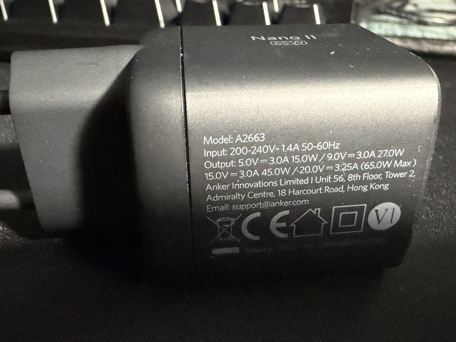 Ładowarka Gan Anker Nano II 65 W