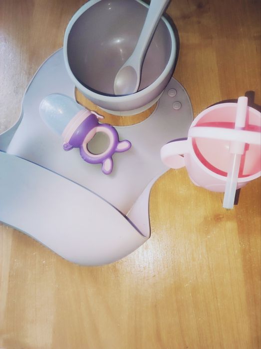 Силікований набір посуди дитячий