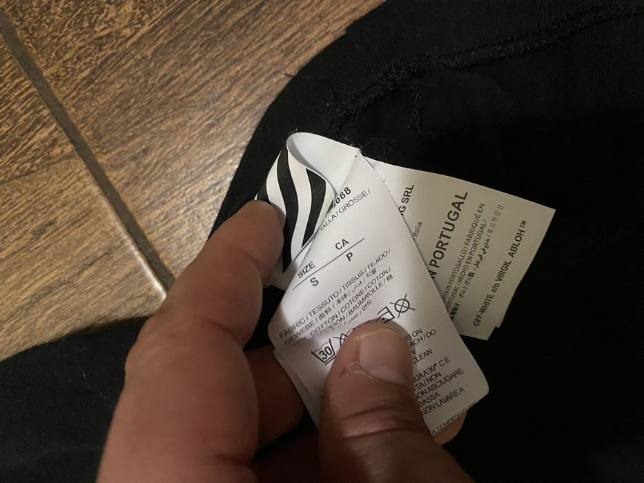 Футбалка VIRGIL Off White и дизайном фрагментов