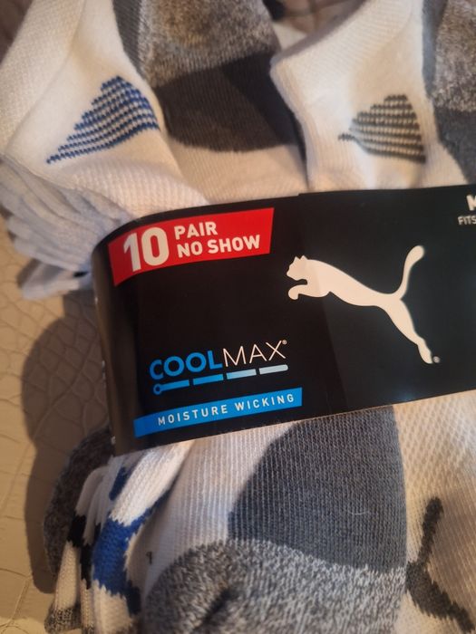 Puma skarpety męskie z usa 10 par, rozmiar 40-45