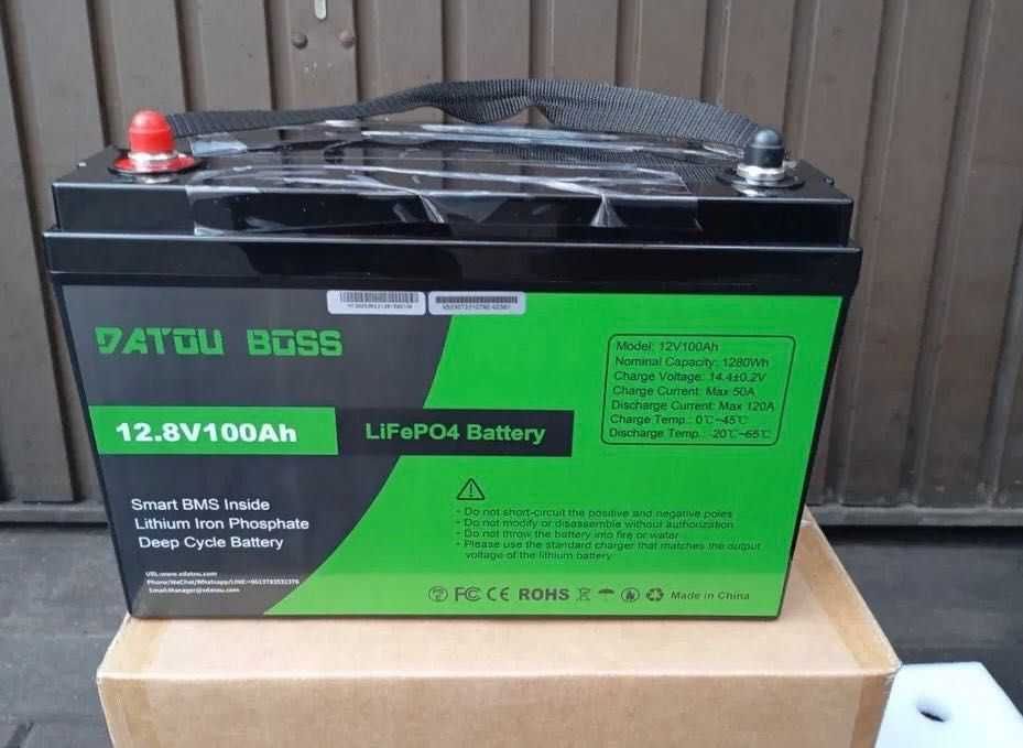 Аккумулятор LiFePO4 12.8V 100Ач | BMS |В наявності в Україні на складі