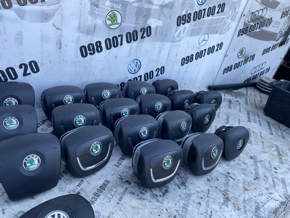 Подушка безпеки в руль AIRBAG AirBag SRS аірбег руля Шкода Skoda Fabia Oktavia Superb Rapid Yetti