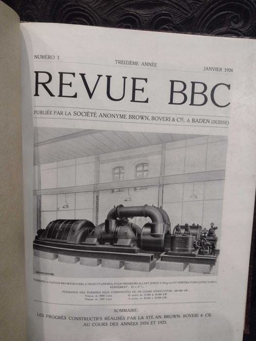 BBC Comboios e outros, Boveri & Cie A. Baden 1924