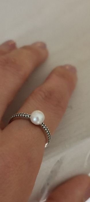 Anel Original Pandora com pérola