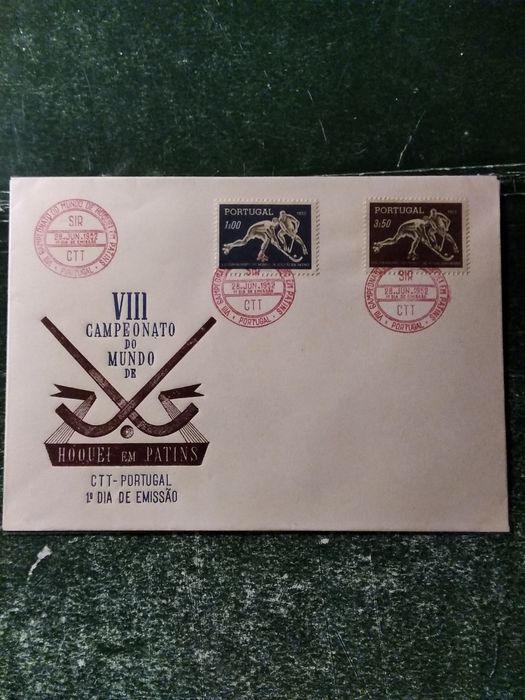 1952 FDC 8° Campeonato Do Mundo De Hóquei Em Patins MNH **