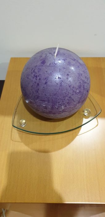 Vela decorativa roxa426132977915023361