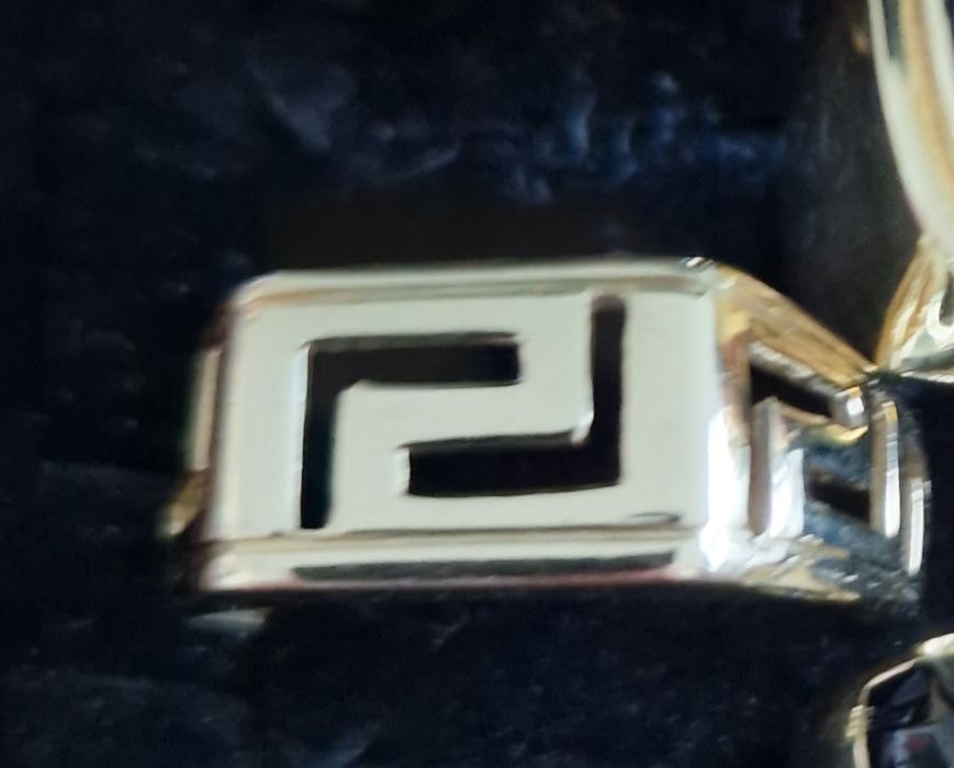Złoty pierścionek, sygnet VERSACE 585