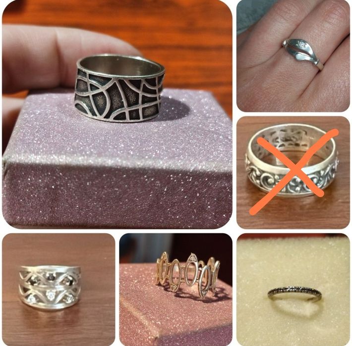 Серебряные кольца 925пр, серебряное кольцо, серебро, срібло, каблучка.