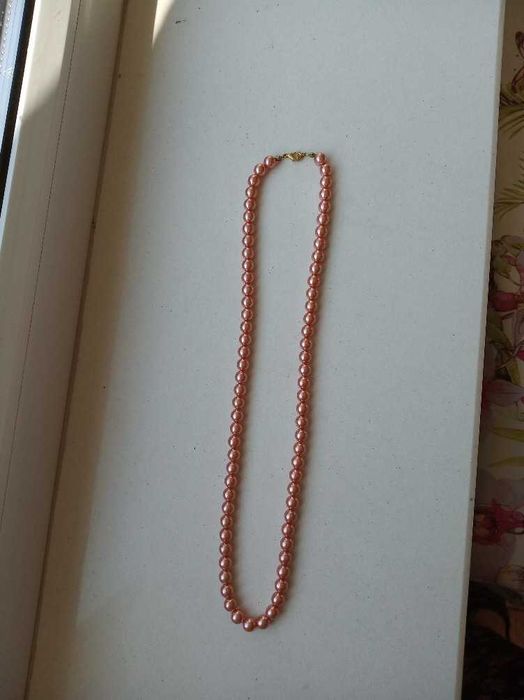 korale szklane perełki Jablonex