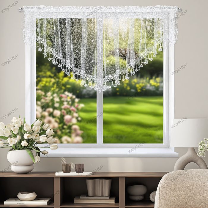 ‼️ PROMOCJA ‼️ Firana 80x200 z haftowanej markizety