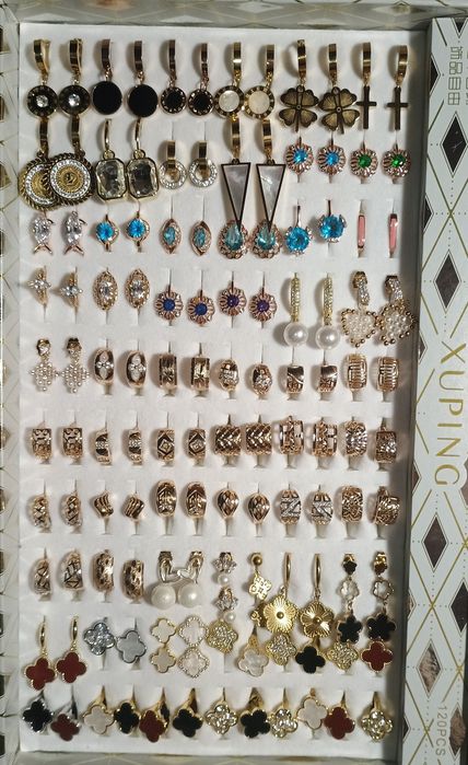 Сережки Xuping медзолото позолота/родій