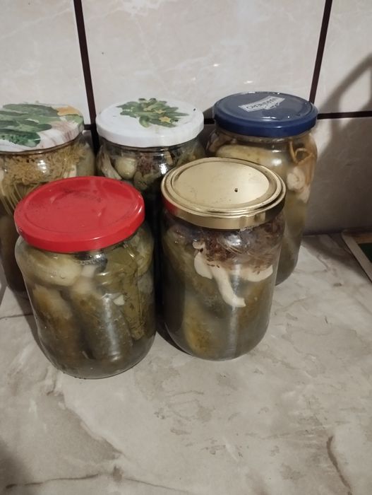 Ogórki kiszone i dżemy z własnej działki