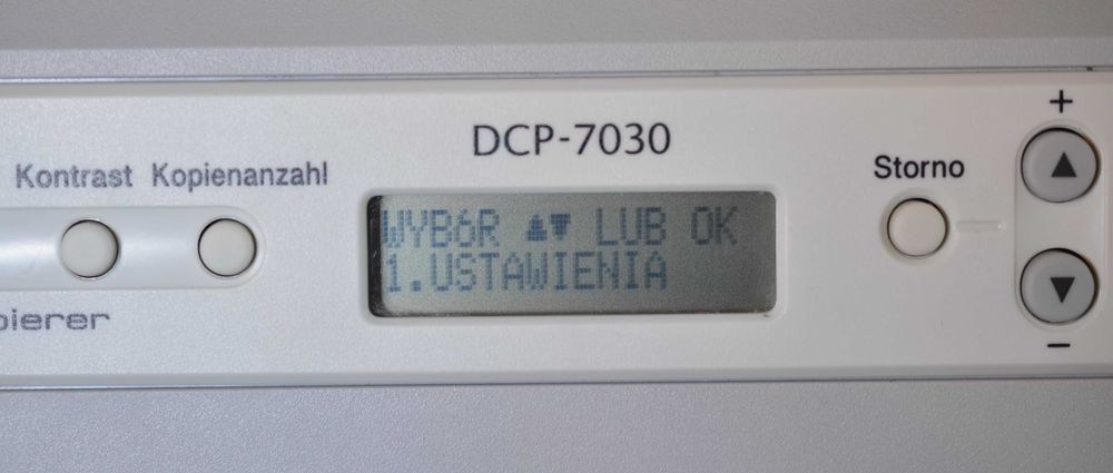 Brother DCP-7030 urządzenie wielofunkcyjne laserowe niski przebieg