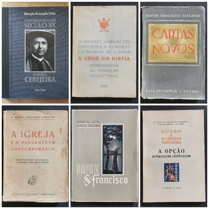 Diversos livros de e sobre o CARDEAL CEREJEIRA