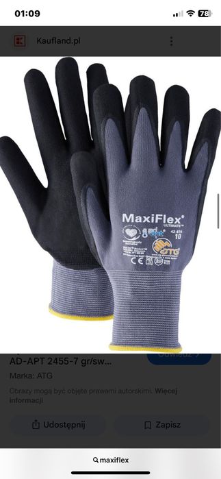 Rękawiczki MaxiFlex XL 10