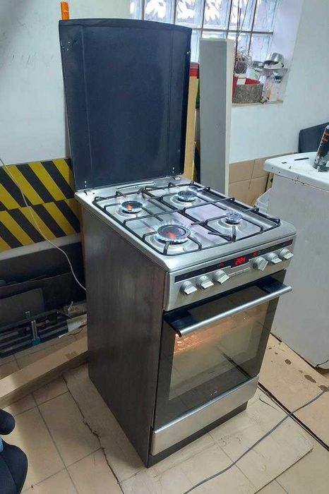 OKAZJA Kuchnia AMICA gazowo-elektryczna LCD INOX BDB Stan GWAR+Gratis!
