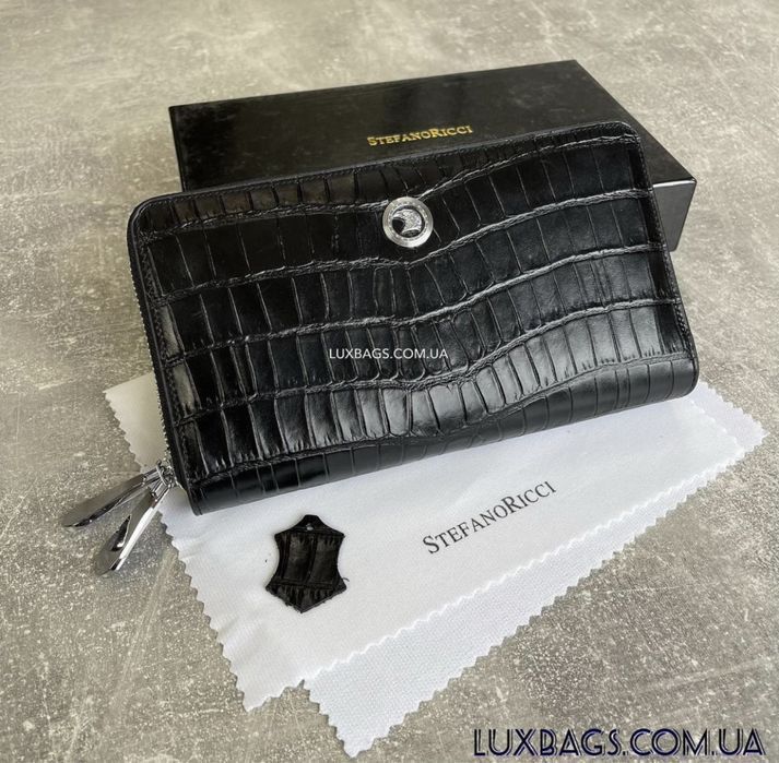 Кожаный мужской кошелек портмоне клатч Stefano Ricci