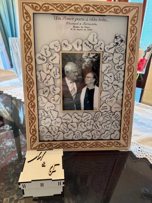 Quadro de assinaturas cerimónia