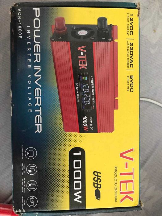 Автомобильный инвертор  V-TEK Power Inverter 1000W