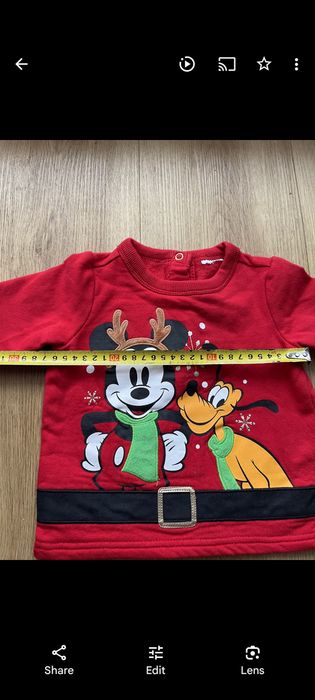Bluza Mikołaj święta boże narodzenie 68 Disney myszka Mickey pluto