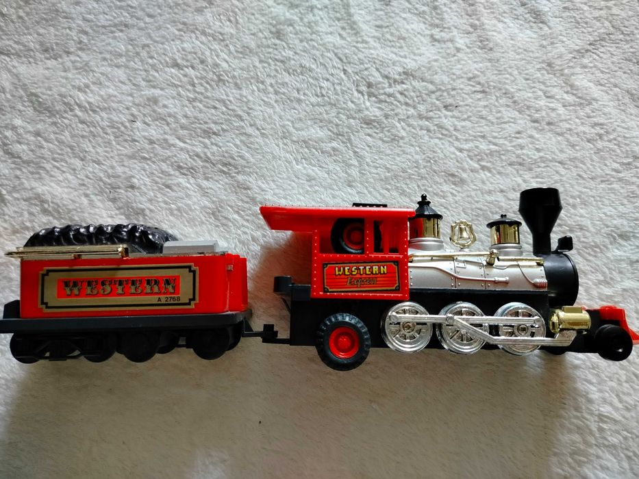 Zabawka z PRL lokomotywa parowóz  20 cm