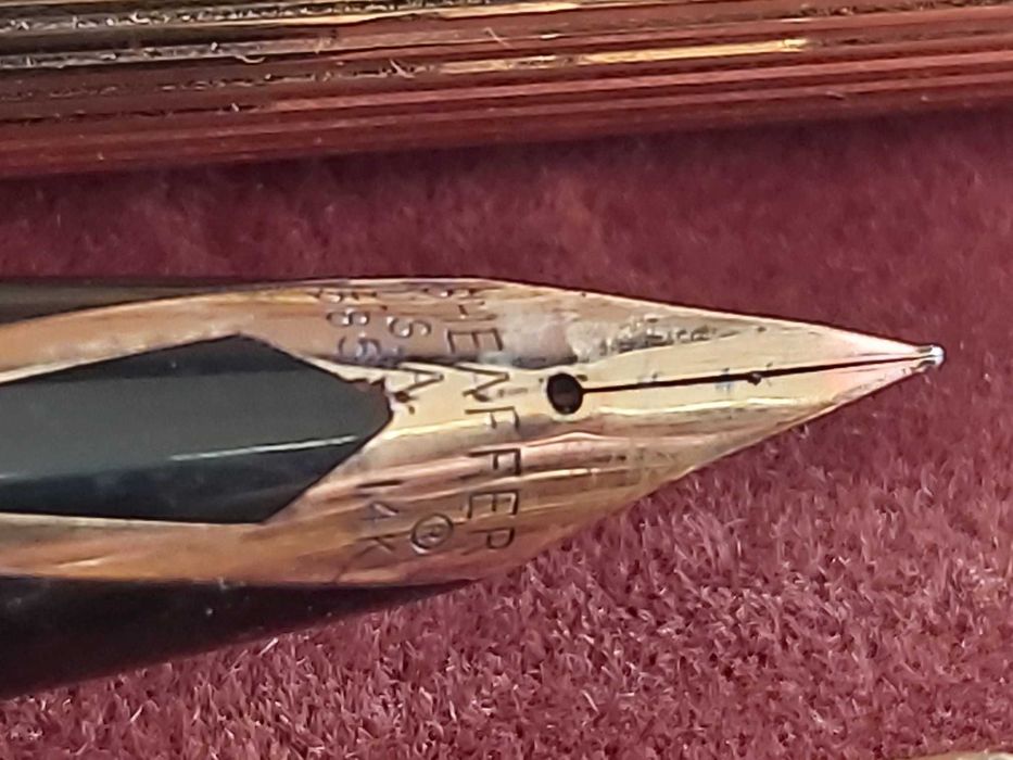 Caneta e esferográfica Sheaffer Targa 1005 fine – USA - ouro - antiga