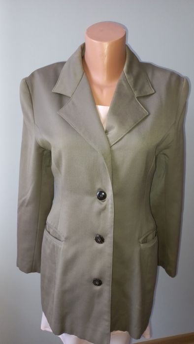 długa marynarka jednorzędowa L