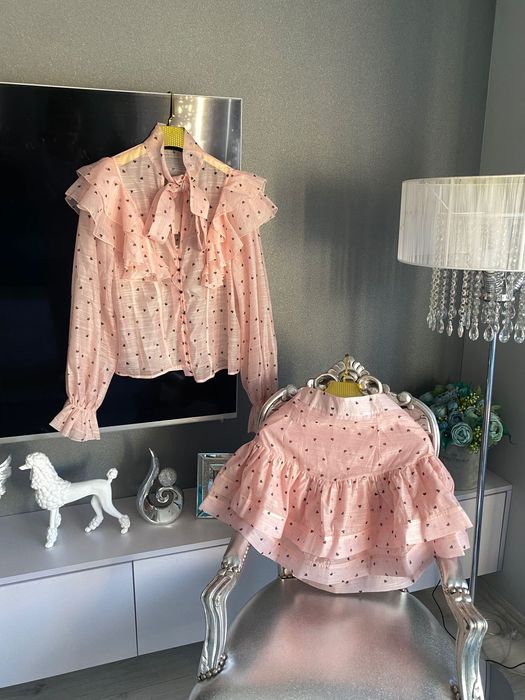 Piękny komplet puder,serca,Zimmerman,lux!