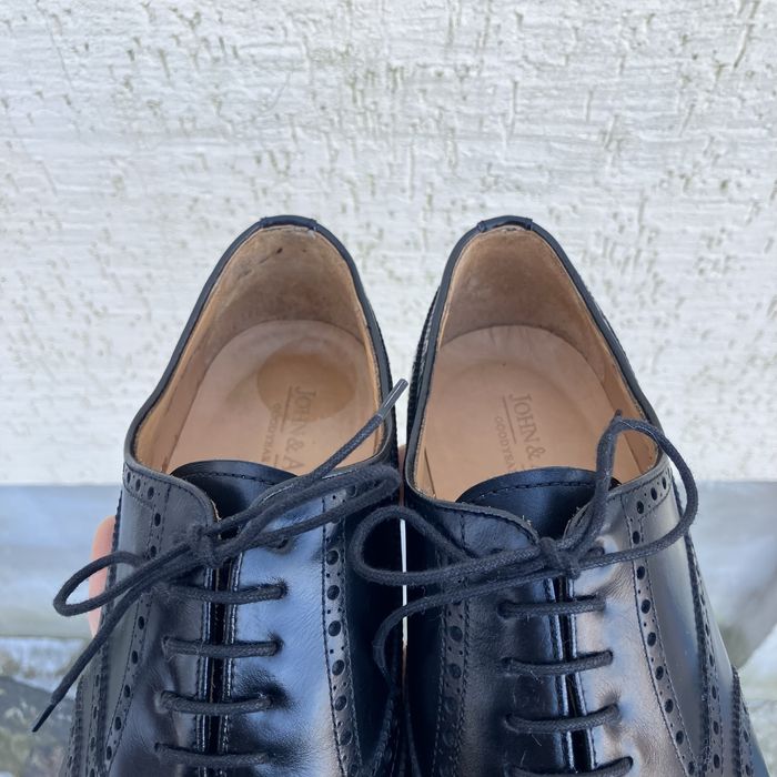 Мужские класические туфли оксфорды броги, р43-43,5, Англия