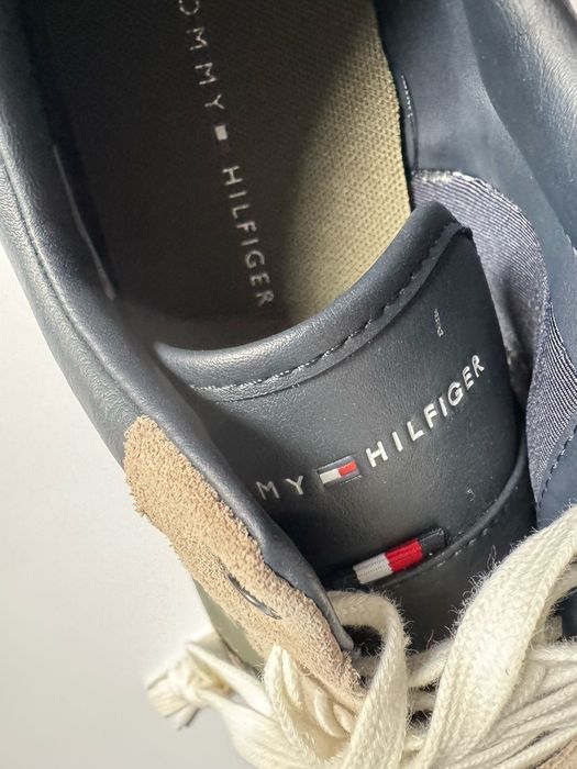 Nowe sneakersy męskie TOMMY HILFIGER granatowe zielone 41