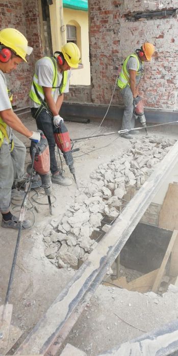 Rozbiórki ręczne ścian ścianek skuwanie tynków posadzek płytek wywóz