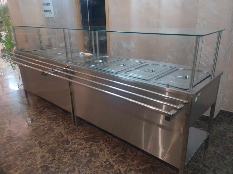 Горячие витрины нержавейка в наличие 2 шт