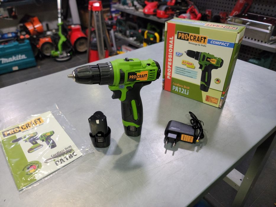 Шуруповерт аккумуляторный ProCraft 12V 2Акб 2.0Ah Новый Гарантия!