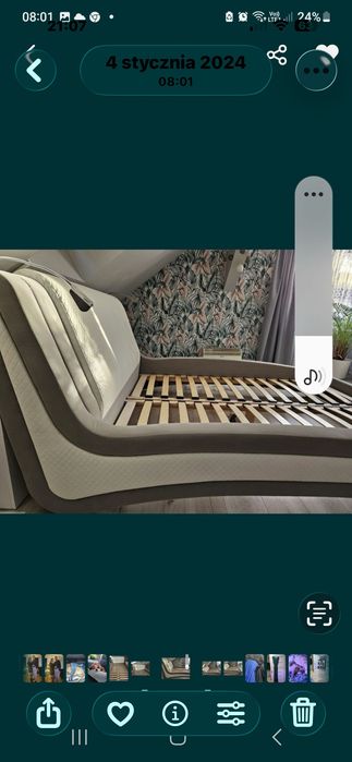 Łóżko sypialniane