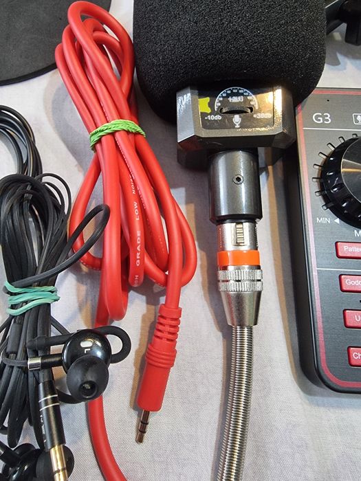 Mikser audio Tenlamp G3,mikrofon, słuchawki, zestaw
